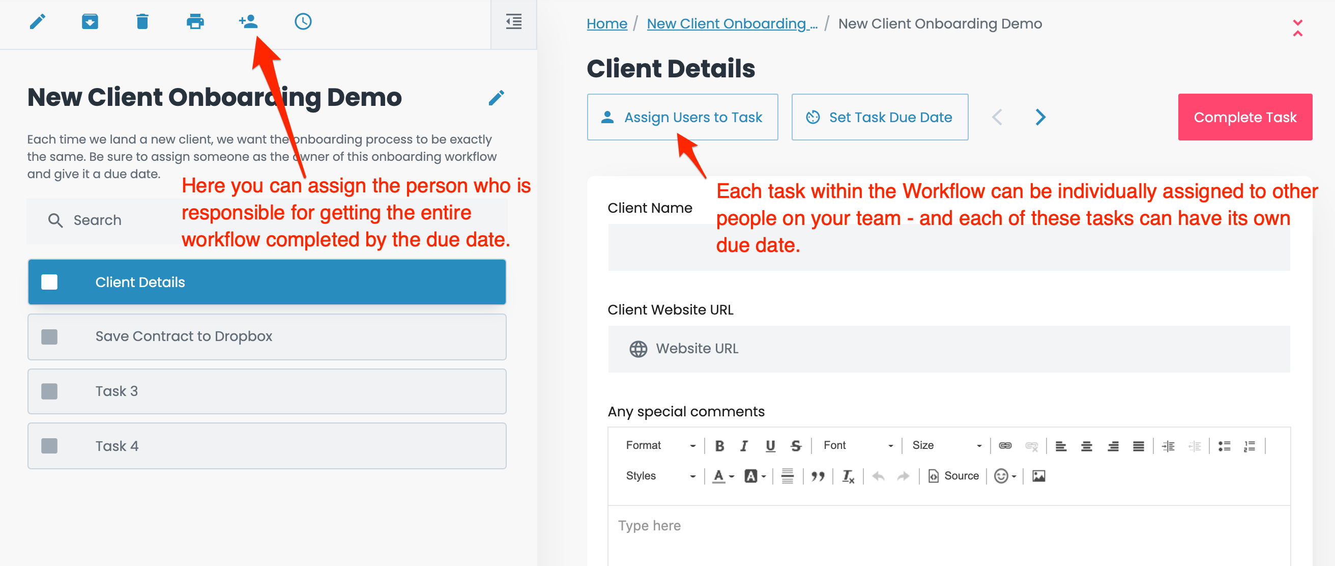 New Client Onboarding Demo Workflow Flowster 1