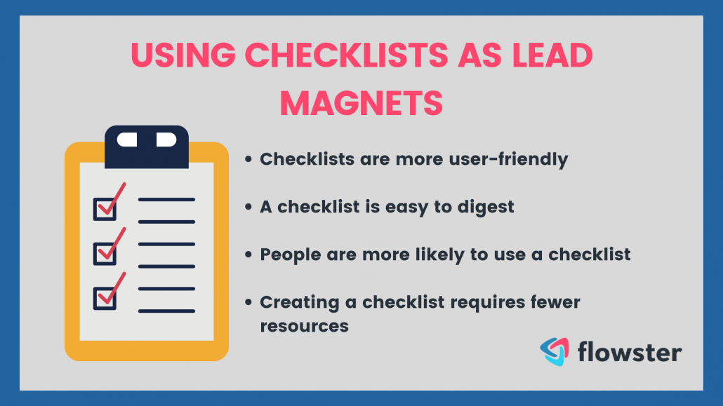 Checklists for lead magnet