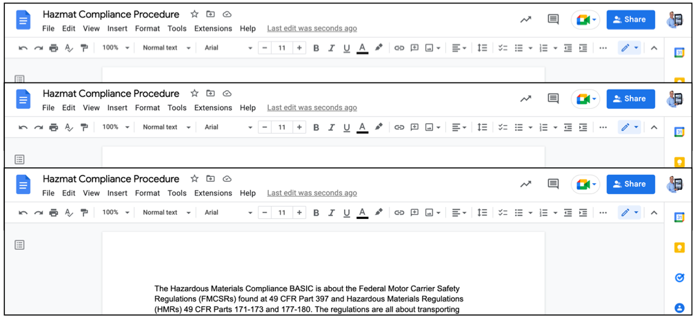 Hazmat Compliance Documents