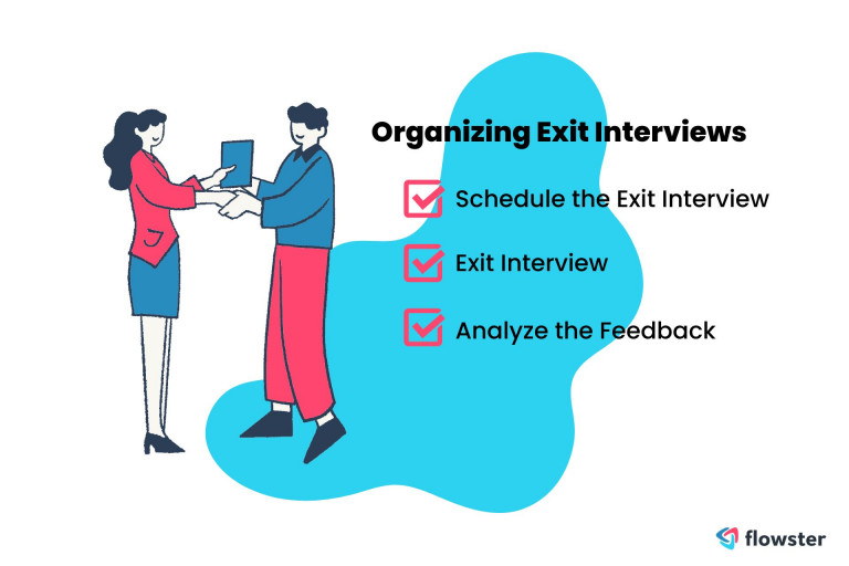 Organizing exit interviews for the employee offboarding process