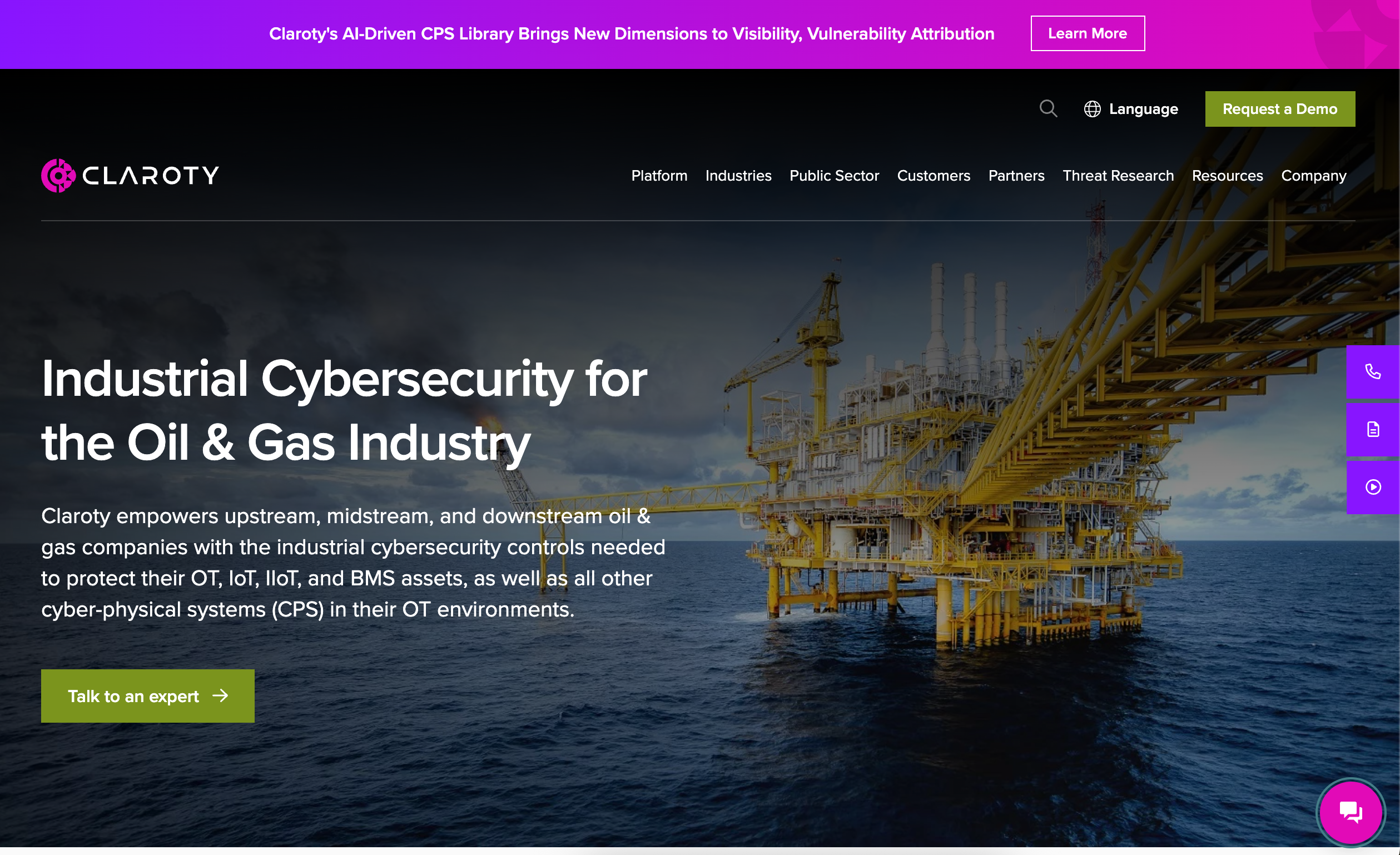 TOP 5 Companies Providing Cybersecurity for the Energy Sector 5 Claroty