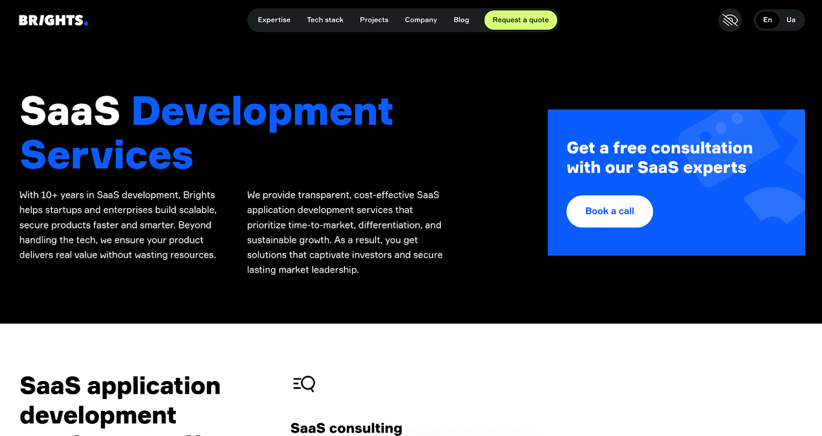 Top 10 SaaS Development Companies for AI-Driven Projects in 2026 1 Brights